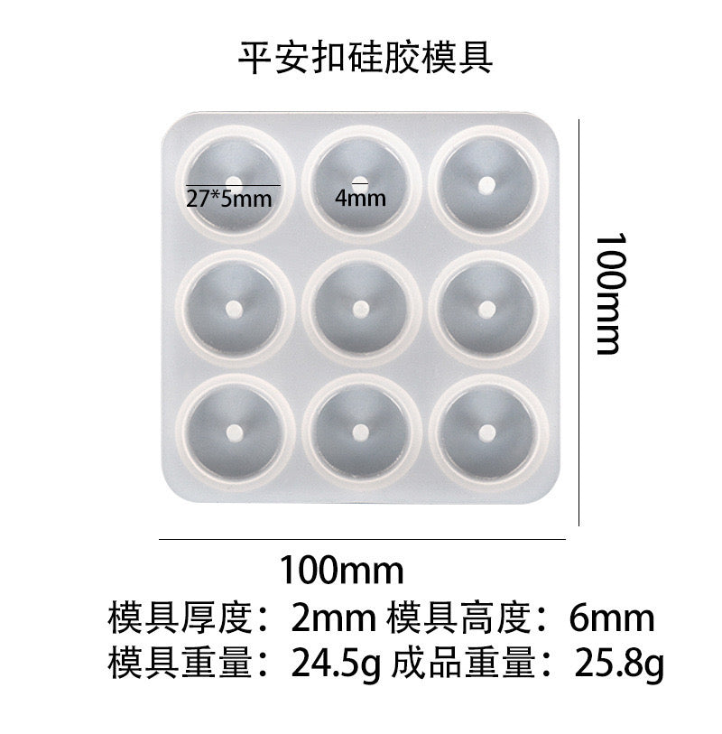 Versatile Resin Mold for Customized Pendants and Charms