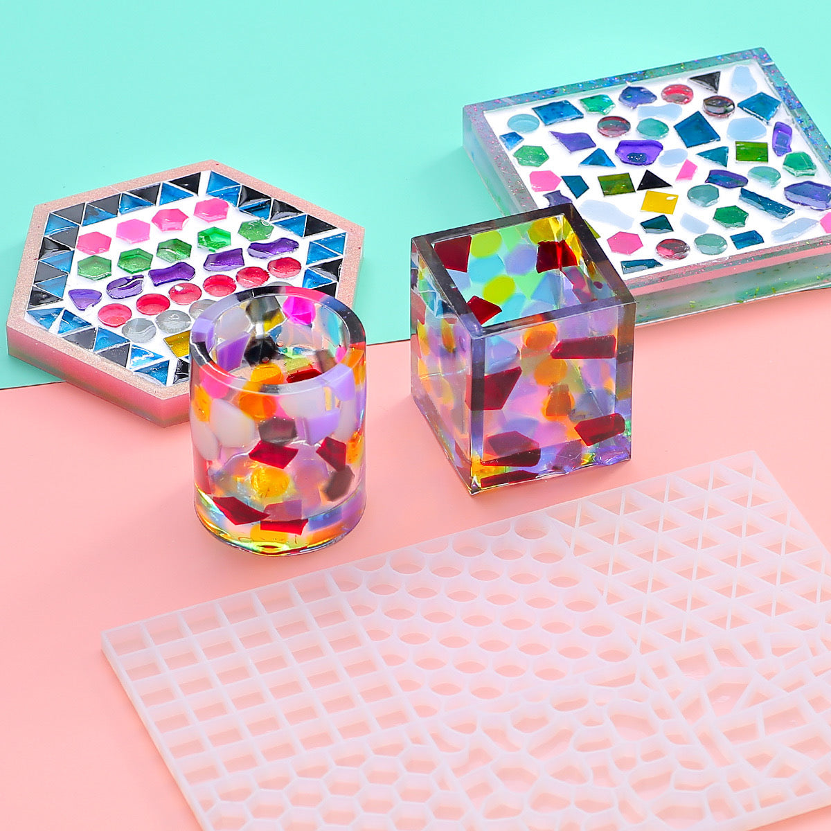 Versatile Resin Mold for Customized Pendants and Charms