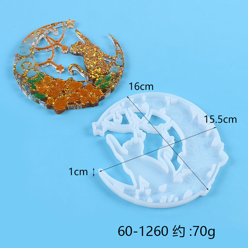 Versatile Resin Mold for Customized Pendants and Charms