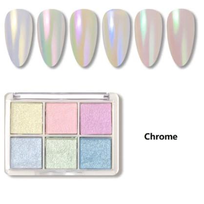 6-in-1 Nail Mirror Powder Set