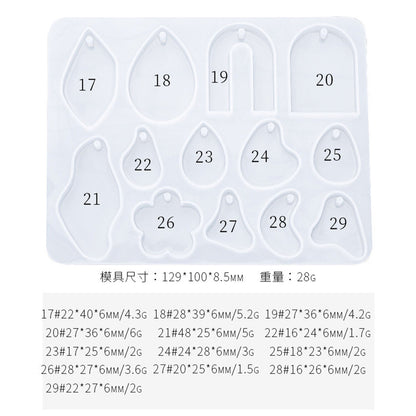 Versatile Resin Mold for Customized Pendants and Charms