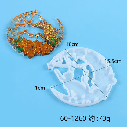 Versatile Resin Mold for Customized Pendants and Charms